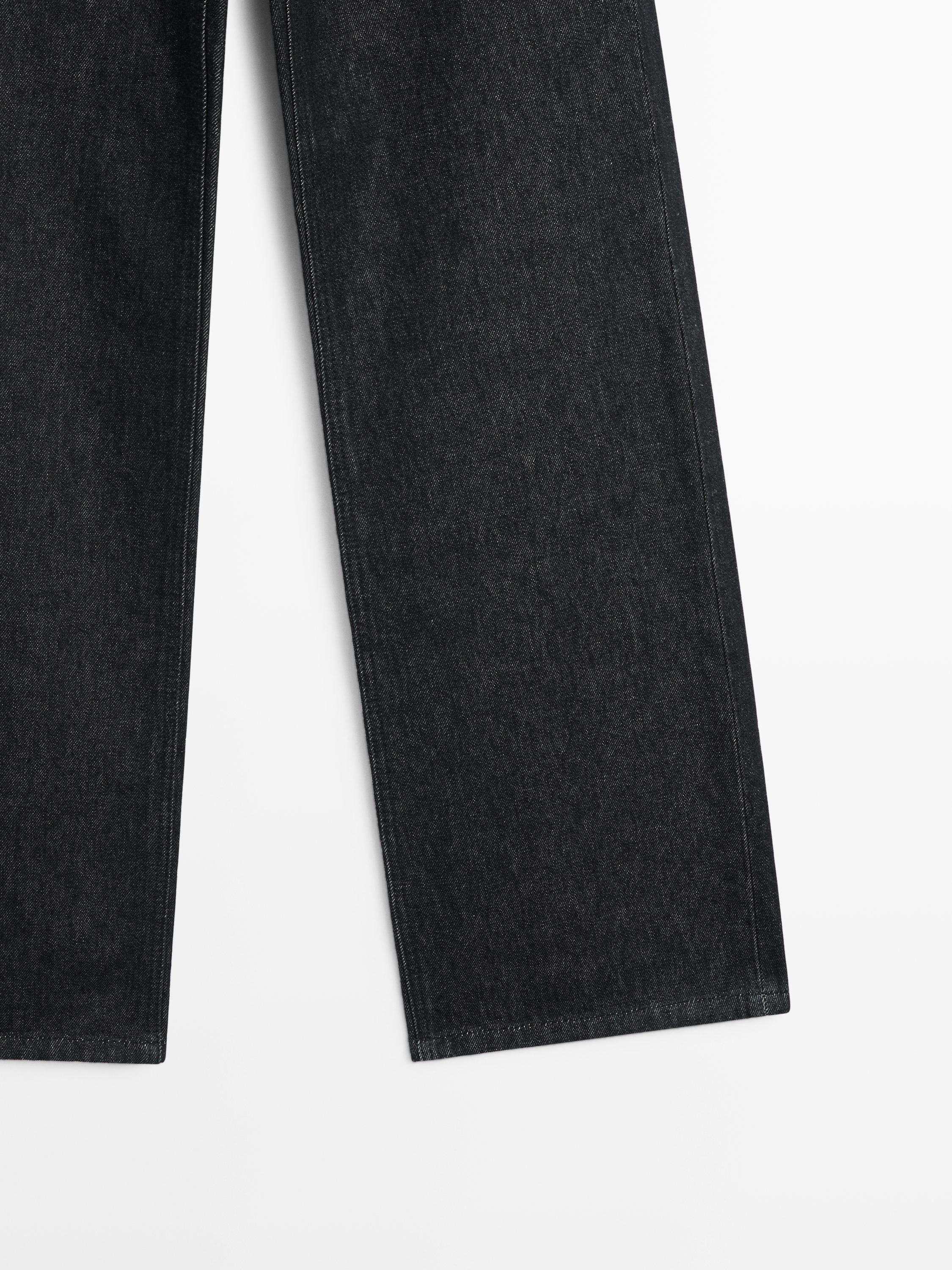 Jean large taille haute